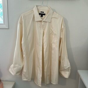 Pronto Uomo Men’s Collared Button Down Dress Shirt 100% Cotton Size 19 34/34